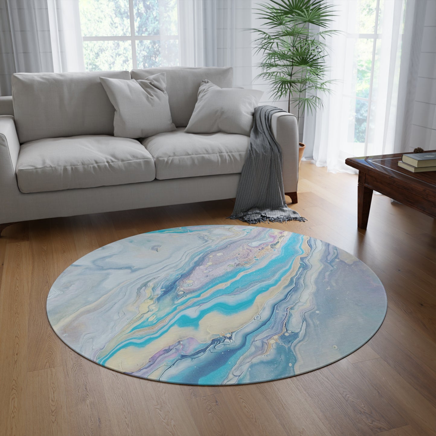 Round Rug - #5 - Unicorn Milk